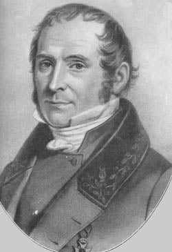 A black and white portrait of Elias Magnus Fries.