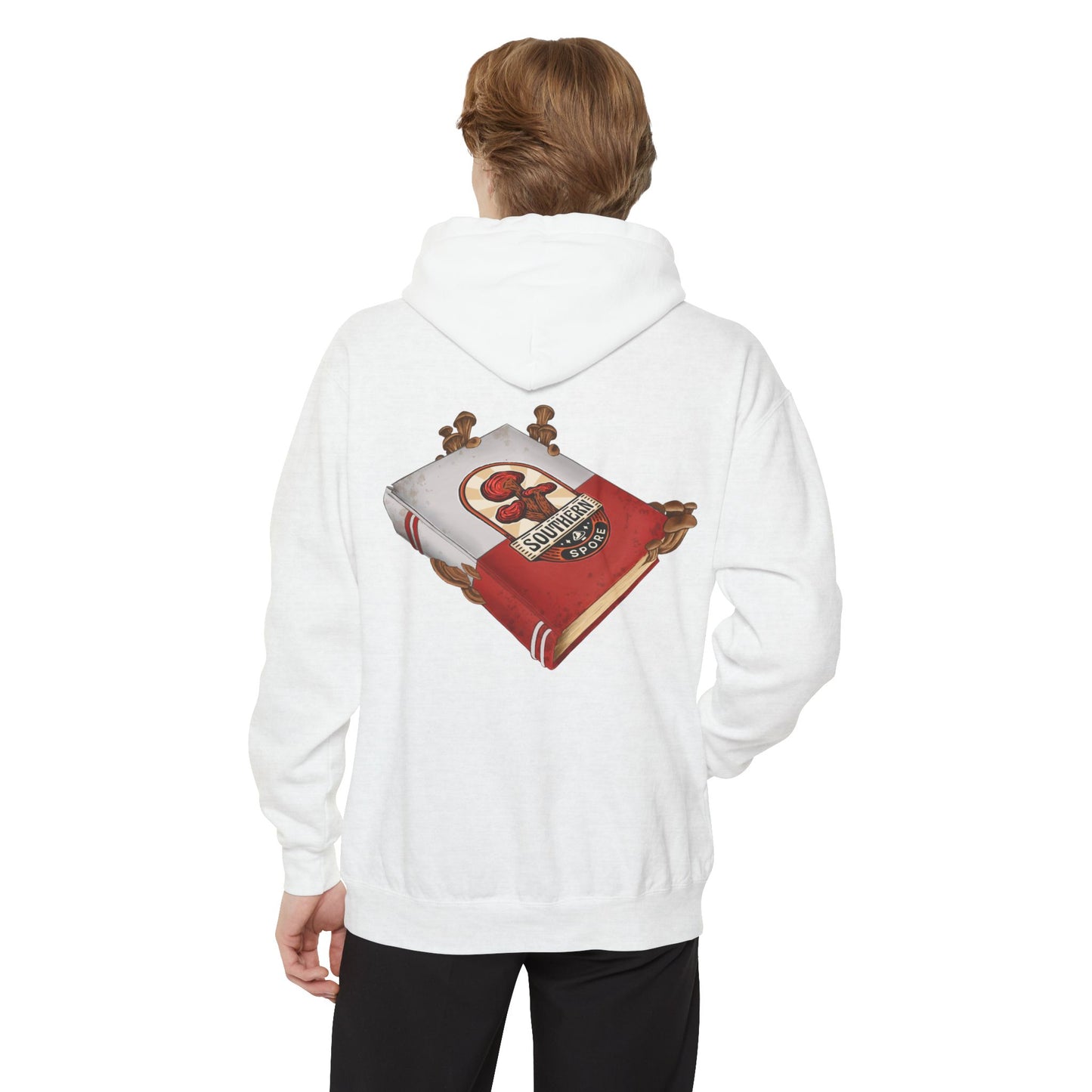 Southern Spore Mushroom Book Hoodie