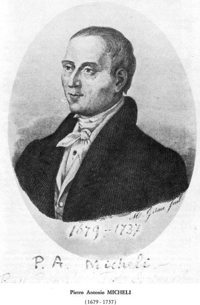 black and white portrait of Pier Antonio Micheli 